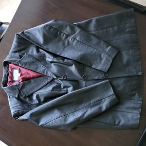 Womens Vintage Plus Size Worthington Genuine Leather Jacket